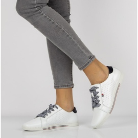 Zapatos de piel Filippo DP2154/21 Wh blanco 4