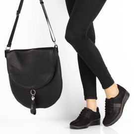 Zapatos de cuero Filippo DP028/21 Bk negro 2