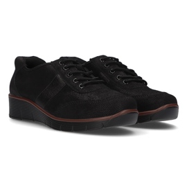 Zapatos de cuero Filippo DP028/21 Bk negro 4