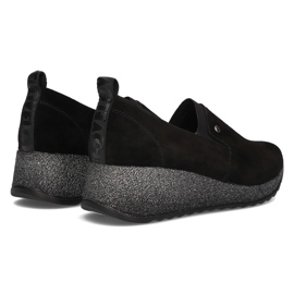 Zapatillas de cuero Filippo DP1500 / 21 Bk negro 6