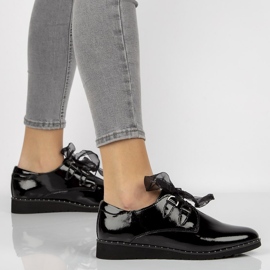 Zapatos de piel Filippo DP947/21 Bk lacado negro 2