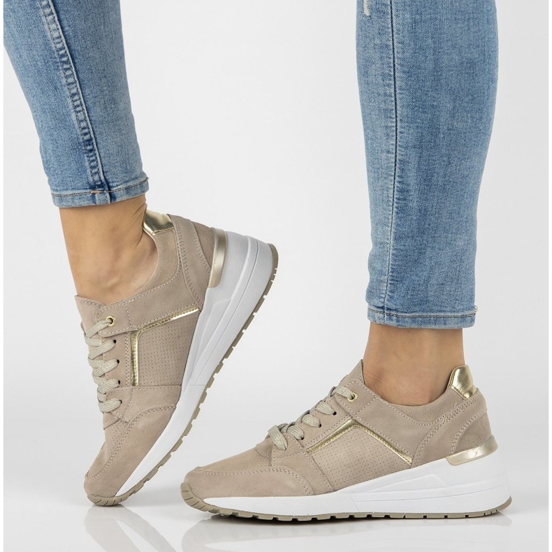 Zapatillas de piel Filippo DP2003/21 Be beige 1