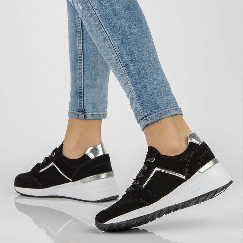 Zapatillas de cuero Filippo DP2003 / 21 Bk negro 1