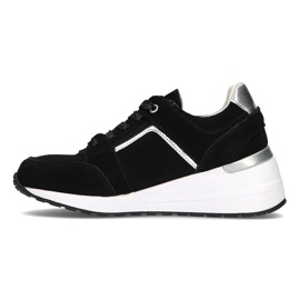 Zapatillas de cuero Filippo DP2003 / 21 Bk negro 3