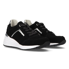 Zapatillas de cuero Filippo DP2003 / 21 Bk negro 5
