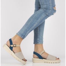 Sandalias de piel Filippo DS2021/21 Gr gris 3