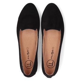 Señores de cuero Filippo DP1274/21 Bk negro 4