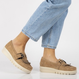 Mocasines de piel Filippo DP2029/21 Be beige 1