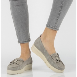 Mocasines de piel Filippo DP2030/21 Gr gris 2 Mocasines de piel Filippo DP2030/21 Gr gris 2