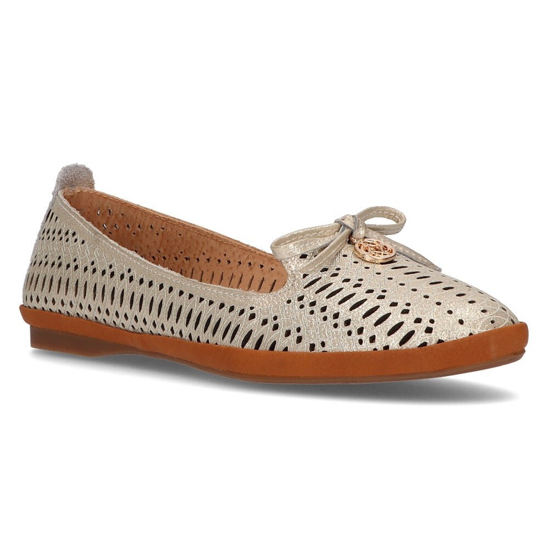 Señores calados de cuero Filippo DP2034/21 Go golden dorado 1 Señores calados de cuero Filippo DP2034/21 Go golden dorado 1