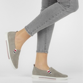 Zapatos de piel FILIPPO DP1272/21 Gr gris 1