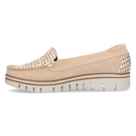 Mocasines de piel Filippo 10118 beige 2