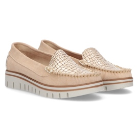 Mocasines de piel Filippo 10118 beige 6