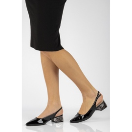 Bombas tacones altos FILIPPO DP2095 / 21 Bk L lacado negro 3