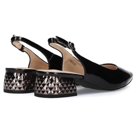 Bombas tacones altos FILIPPO DP2095 / 21 Bk L lacado negro 6