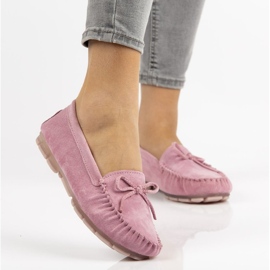Mocasines de piel Filippo DP1204/21 Pi rosa 1