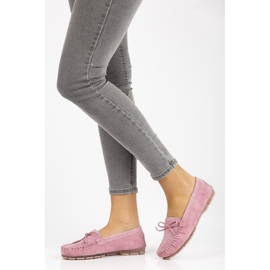 Mocasines de piel Filippo DP1204/21 Pi rosa rosado 3