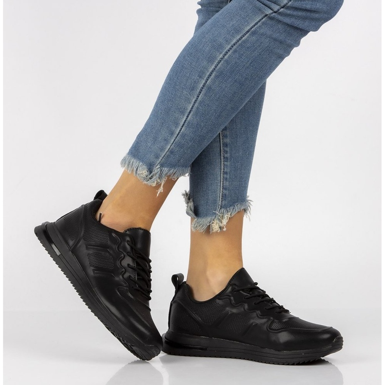 Deportivas de piel Filippo DP2017/21 Bk negro 1