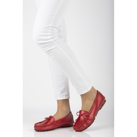 Rojo Mocasines Filippo DP004/21 Rd de piel 2