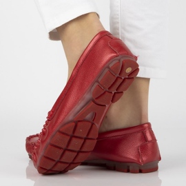 Rojo Mocasines Filippo DP004/21 Rd de piel 3