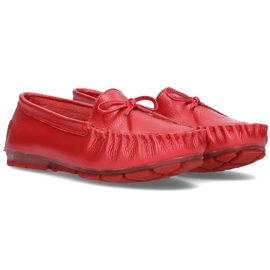 Rojo Mocasines Filippo DP004/21 Rd de piel 4