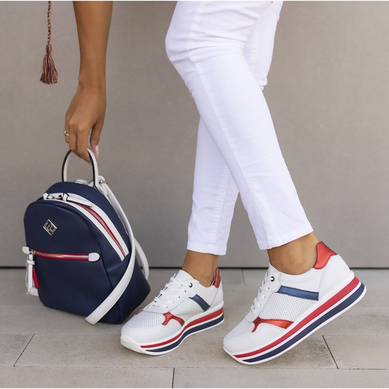 Zapatillas de cuero Filippo DP2004 / 21 Wh blanco 1 Zapatillas de cuero Filippo DP2004 / 21 Wh blanco 1