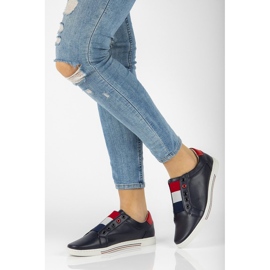 Zapatos de piel Filippo DP2155/21 Nv azul marino 2