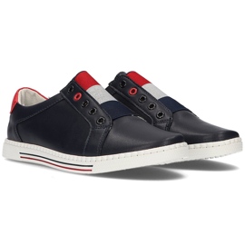 Zapatos de piel Filippo DP2155/21 Nv azul marino 3