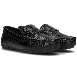 Mocasines de piel Filippo DP2139/21 Bk negro 4