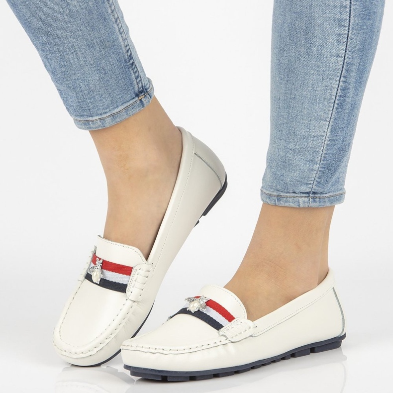 Mocasines de piel Filippo DP1406/21 Wh blanco 1 Mocasines de piel Filippo DP1406/21 Wh blanco 1