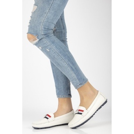 Mocasines de piel Filippo DP1406/21 Wh blanco 3