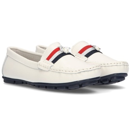 Mocasines de piel Filippo DP1406/21 Wh blanco 4
