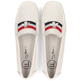 Mocasines de piel Filippo DP1406/21 Wh blanco 6