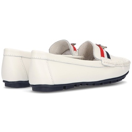 Mocasines de piel Filippo DP1406/21 Wh blanco 7