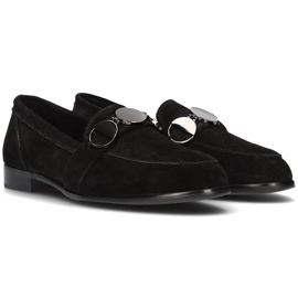 Mocasines de piel Filippo DP2148/21 Bk negro 4