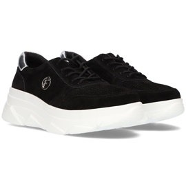Zapatillas de cuero Filippo DP2138 / 21 Bk negro 6