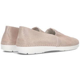 Zapatos sin cordones de cuero Filippo DP2134 / 21 Go dorado 5