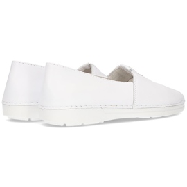 Zapatos sin cordones de cuero Filippo DP2134 / 21 Wh blanco 6