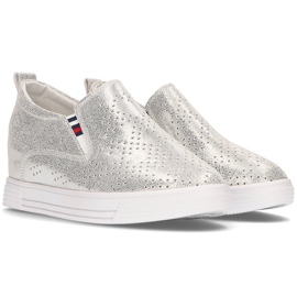 Zapatos de piel Filippo DP1356/21 Si plata 4