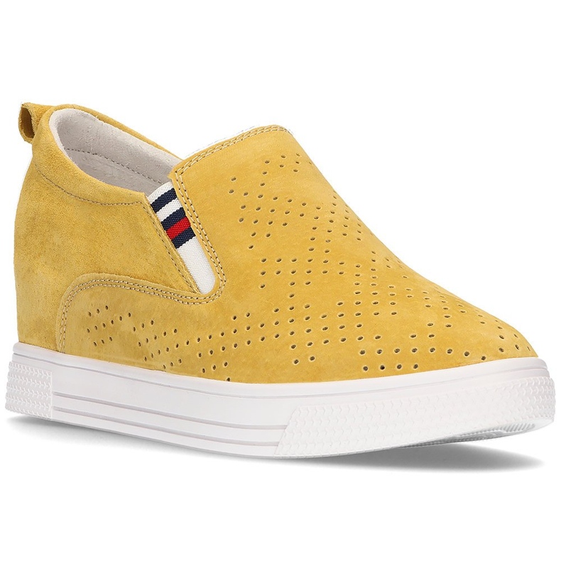 Zapatos de cuero Filippo DP1356/21 Yl amarillo 1