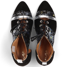 Zapatos de piel Filippo 03938-01 Negro 6