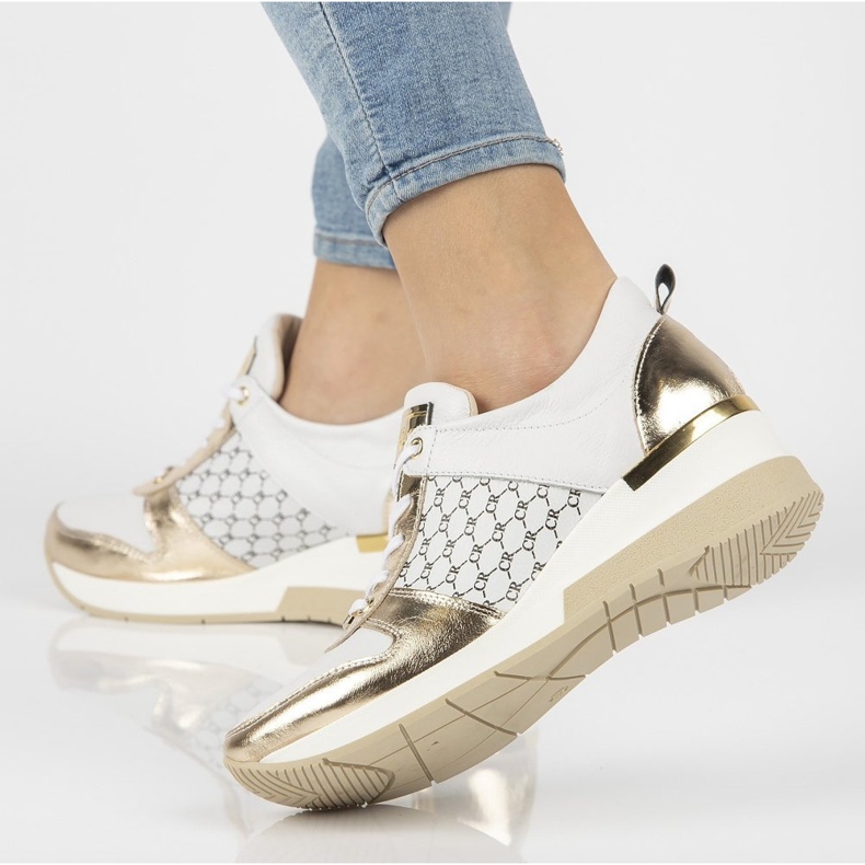 Deportivas de piel Filippo 062 oro blanco dorado 1 Deportivas de piel Filippo 062 oro blanco dorado 1