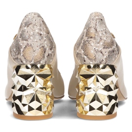 Zapatos de tacón alto Filippo 05042 beige 5