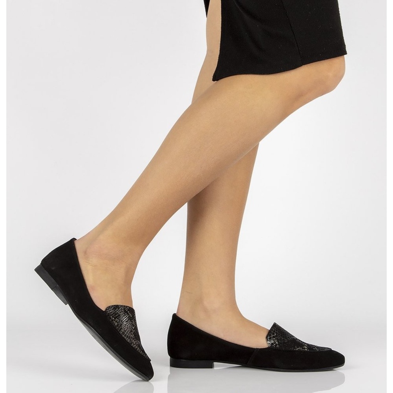 Mocasines de piel Filippo 04958 negro 1