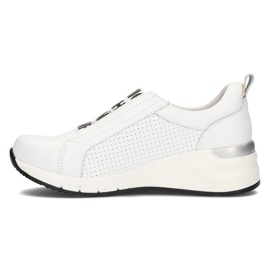 Zapatillas de cuero Filippo DP2053 / 21 Wh blanco 4