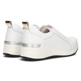 Zapatillas de cuero Filippo DP2053 / 21 Wh blanco 6
