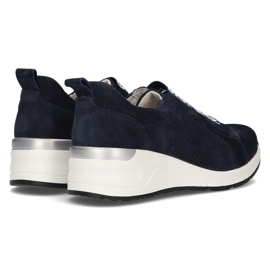 Zapatillas de cuero Filippo DP2053 / 21 Nv azul marino 6