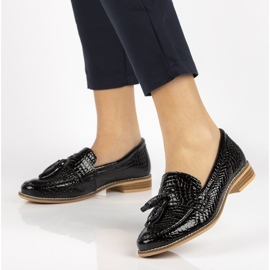 Mocasines de piel Filippo DP2161/21 Bk negro 1