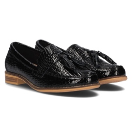 Mocasines de piel Filippo DP2161/21 Bk negro 3