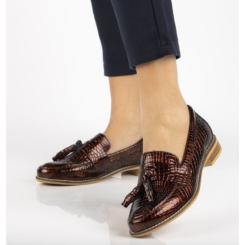 Mocasines de piel Filippo DP2161/21 Br marrón 1